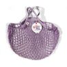 Filt 1860 thé à la rose purple cotton mesh net shopping bag with handle