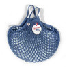 Borsa a rete in cotone con manico a mano blu jeans bleu jean Filt 1860