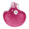 Filt 1860 raspberry pink cotton mesh net shopping bag with handle