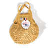 Filt 1860 jaune gold yellow small cotton mesh net shopping bag with handle