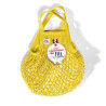 Borsa a rete piccola in cotone giallo sole jaune solarium Filt 1860