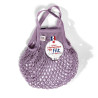 Filt 1860 thé à la rose purple small cotton mesh net shopping bag with handle