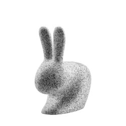 Qeeboo Rabbit Chair White Black