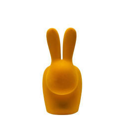 Qeeboo Rabbit Chair Dark Velvet Finish Gold