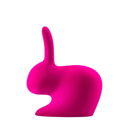 Qeeboo Rabbit Chair Velvet Finish Fuxia