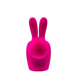 Qeeboo Rabbit Chair Velvet Finish Fuxia