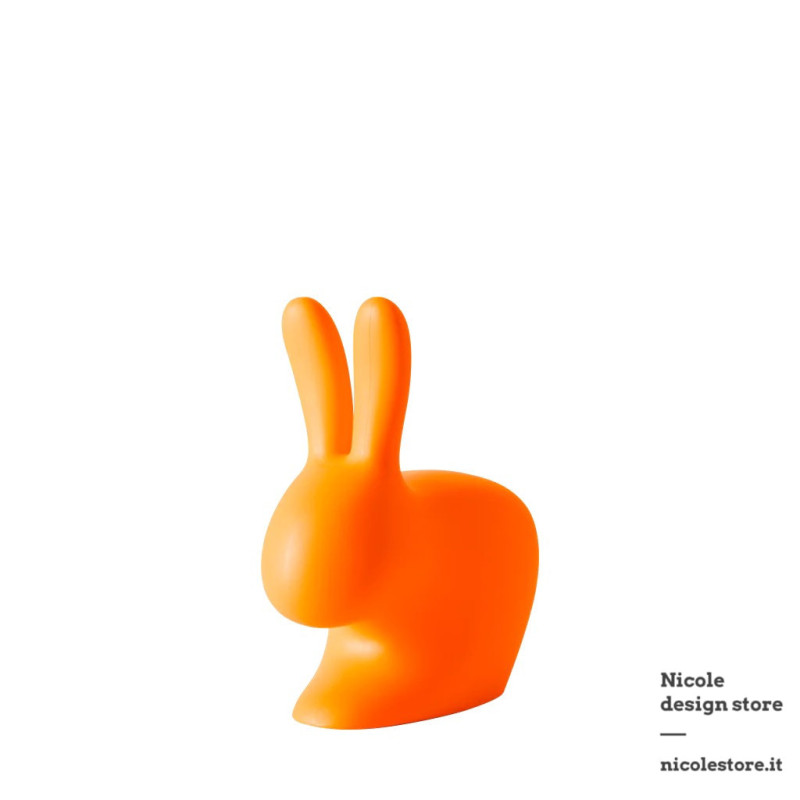 Qeeboo Rabbit Chair Baby Bright Orange