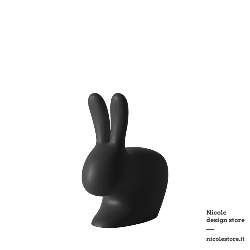 Qeeboo Rabbit Chair Baby Black