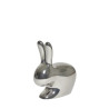 Qeeboo Rabbit Chair Baby Metal Finish Silver