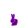 Qeeboo Rabbit XS Bookend Velvet Finish Violet