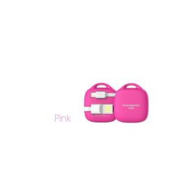 Hug Booster 500mAh Power Back Pink with Cable by Xoopar