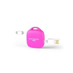 Hug Booster 500mAh Power Back Pink with Cable by Xoopar