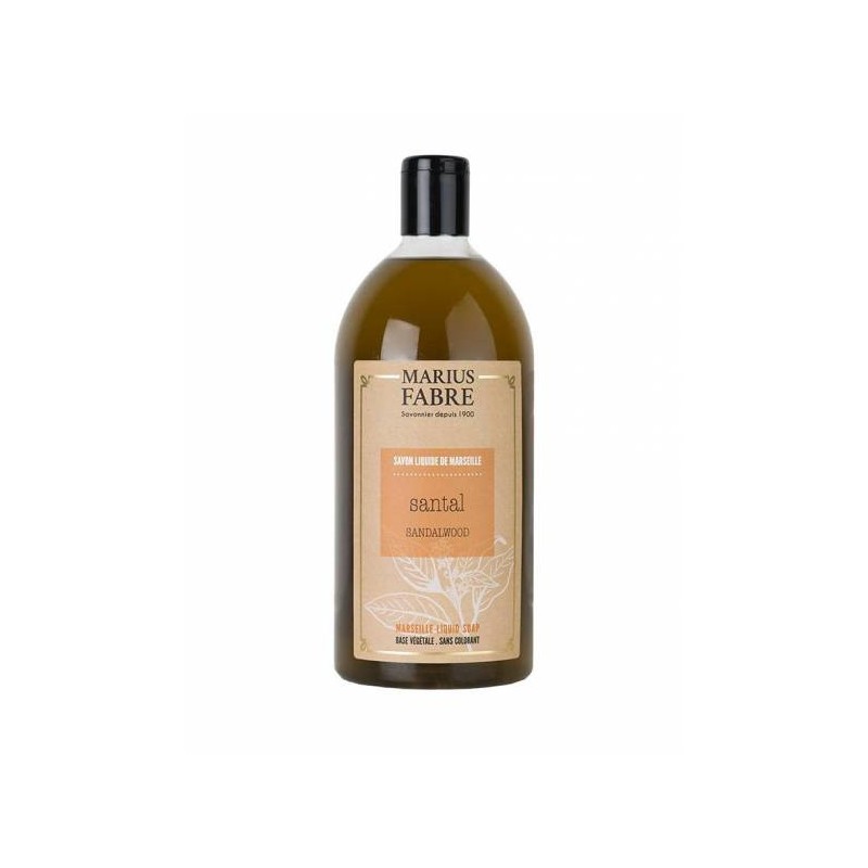 Marseille liquid soap Sandalwood flavoured (1L) Le Bien-être by Marius Fabre