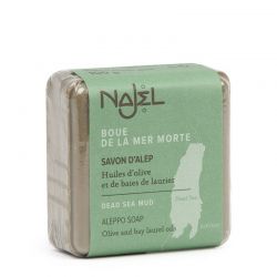 Aleppo soap with Dead Sea mud 100 g - Savon d'Alep à la boue de la mer Morte - Najel