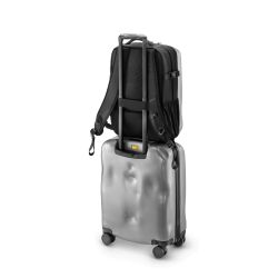 ICONIC backpack silver - recycled material semi-rigid backpack - Crash Baggage