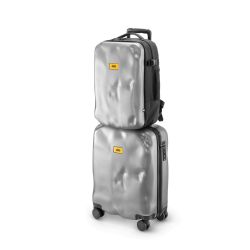 ICONIC backpack silver - recycled material semi-rigid backpack - Crash Baggage