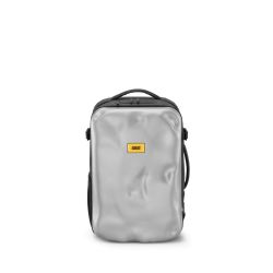 ICONIC backpack silver - recycled material semi-rigid backpack - Crash Baggage