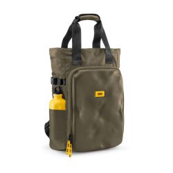 CNC tote bag olive - borsa a mano e zaino nera in materiale tecnico riciclato - Crash Baggage