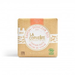 Vine peach organic certified Marseille soap 100 g La Corvette