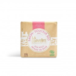 Rose Petals organic certified Marseille soap 100 g La Corvette