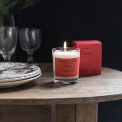 Cabernet leather mushrooms candle Cirerie de Gascogne