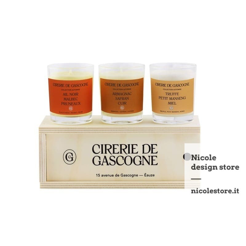 Autumn collection tasting and candle discovery box Cirerie de Gascogne