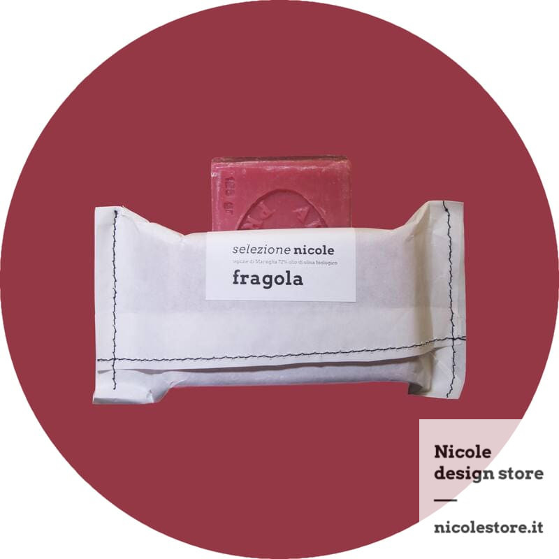 strawberry scented Marseille soap 100 g selezione nicole