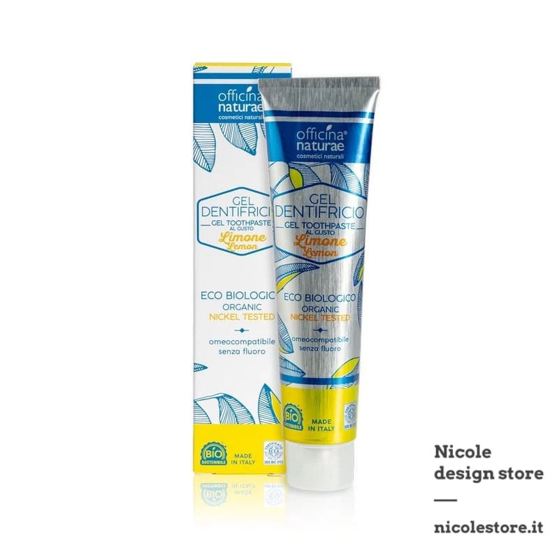 Officina Naturae Oral Care natural gel toothpaste lemon flavour  75 ml