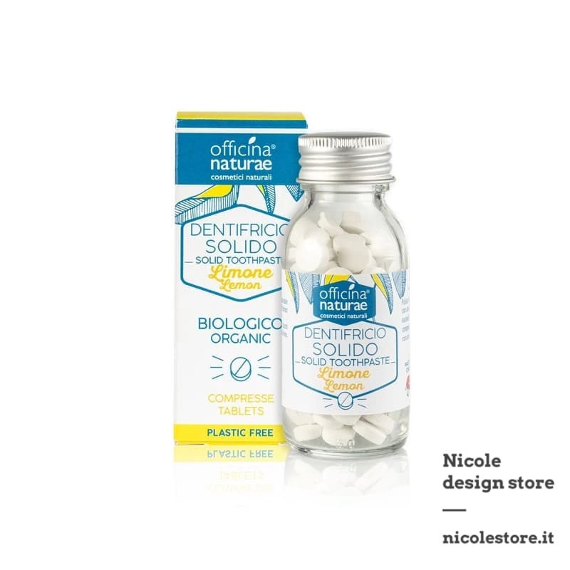 Officina Naturae dentifricio in pastiglie limone Oral Care 115 pz