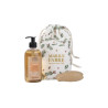 Marius Fabre gift pouch Noël  with 0.4 L orange and cinnamon and 100 g honey cicada Marseille soap