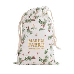 Marius Fabre organic cotton gift pouch with coulisse Noël