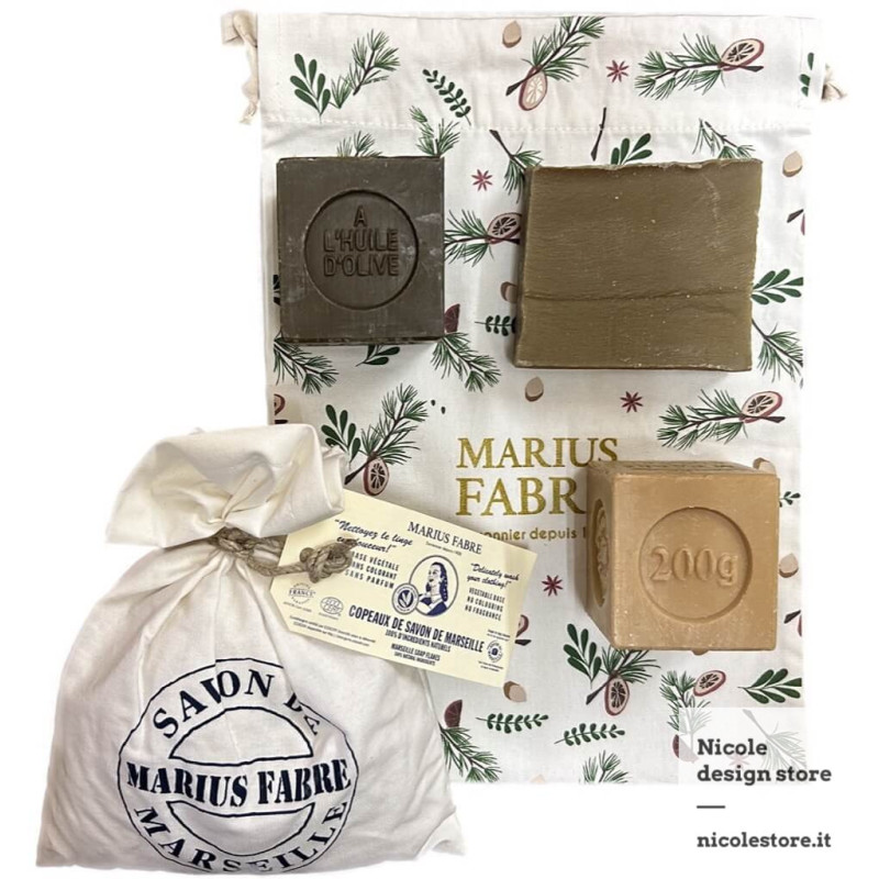 Marius Fabre gift pouch Noël discover Marseille soap