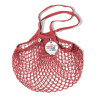 Borsa a rete in cotone con manico a spalla rosso mattone brique Filt 1860