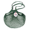 Filt 1860 forest green forêt cotton mesh net shopping bag with shoulder handle